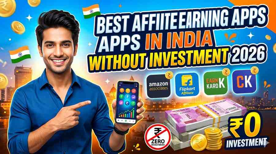 Best Affiliate Earning Apps in India Without Investment 2026