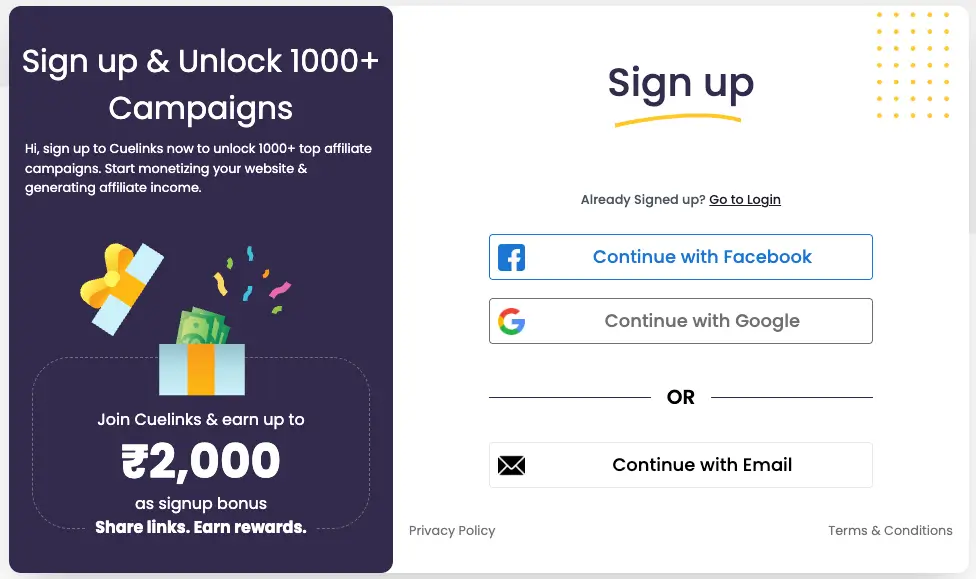 How to Join Cuelinks - Cuelinks App Review