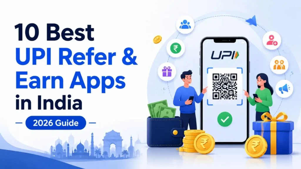 10 Best UPI Refer and Earn Apps in India 2026: Earn Up to ₹500+